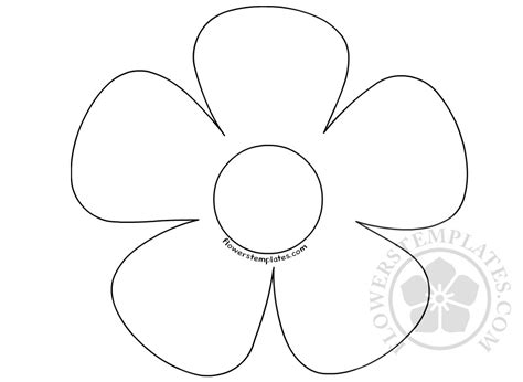 5 petal templates