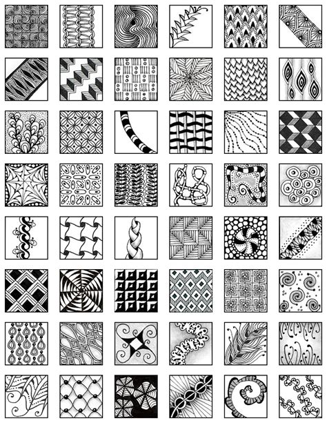 5 Popular Zentangle Patterns for Beginners