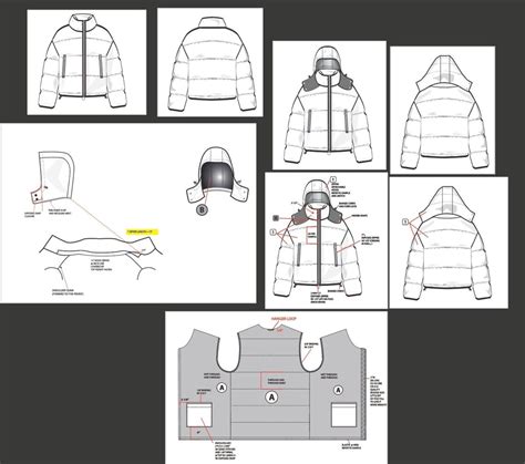 5 puffer jacket templates