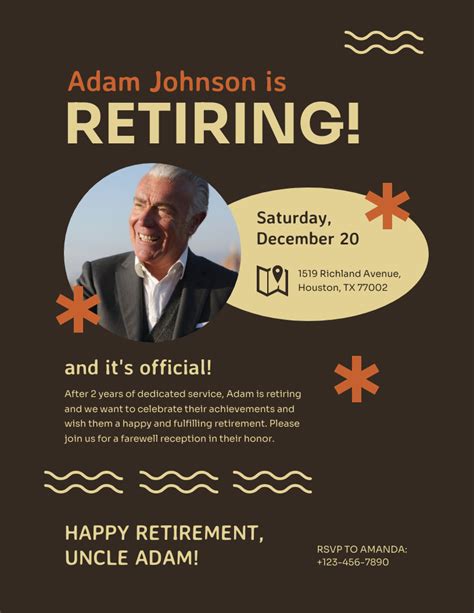 5 Retirement Flyer Templates