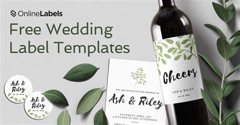 5 Wedding Label Templates