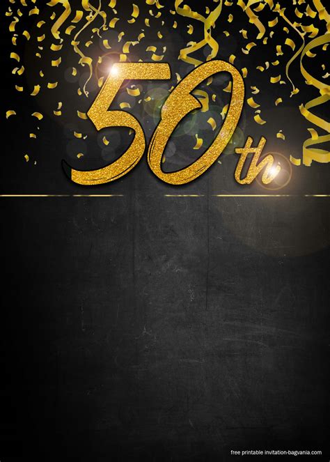 50th birthday party template