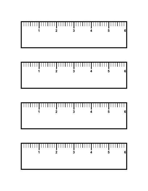 6 Inch Printable Ruler Template Image 3