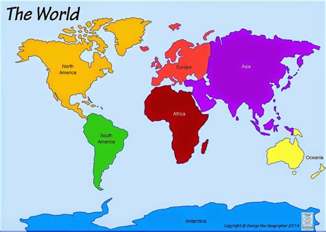 7 Continent Maps