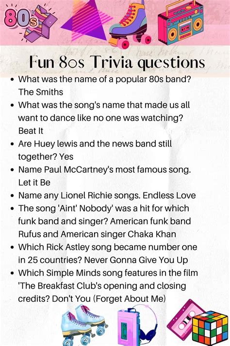 80s trivia questions and answers