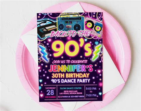 90s Dance Party Invitation