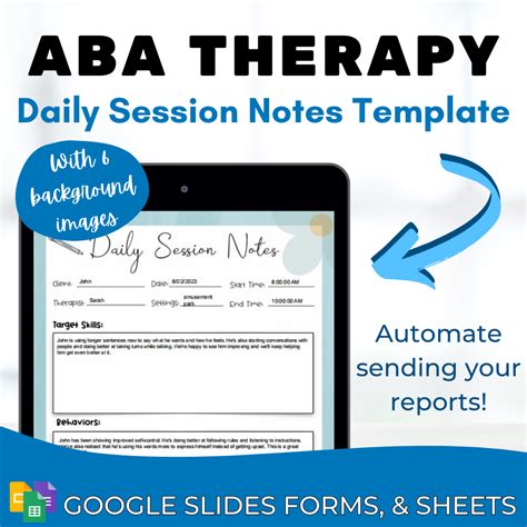 ABA Session Notes Template