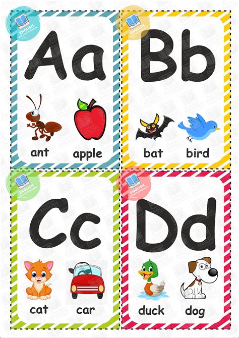 Examples of ABC Flash Cards