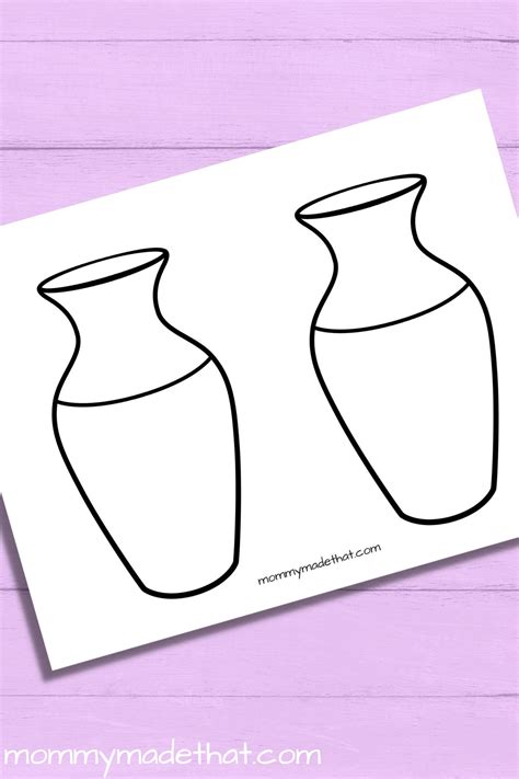 Abstract Printable Vase Templates