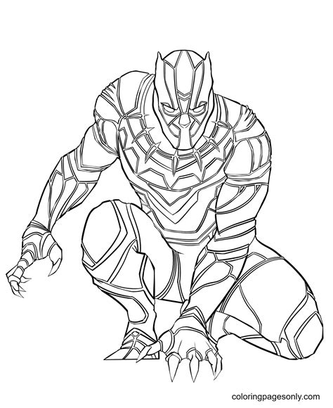 Access to Black Panther coloring pages