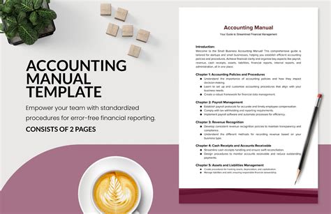 Accounting Manual Template Components