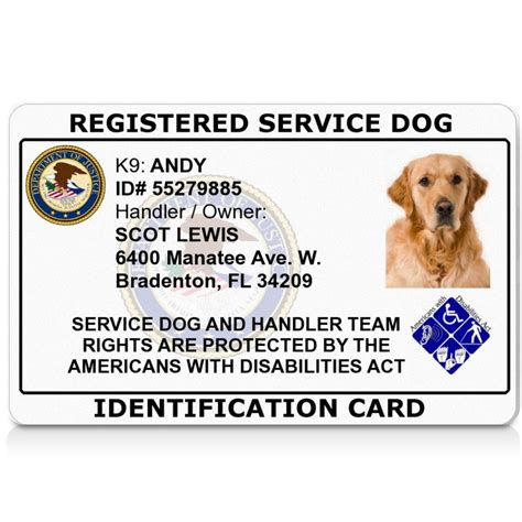 Ada Service Dog Card Benefits