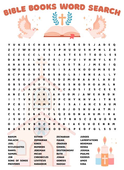 Description of Adult Bible Word Search Printable