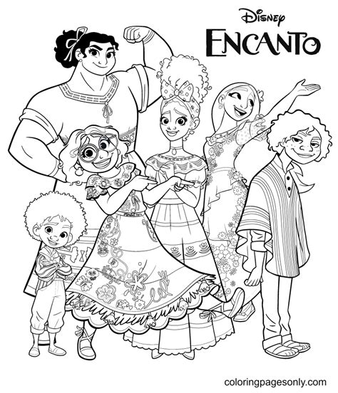 Adult Coloring Encanto Pages