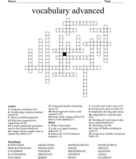 Description of Advanced Crossword Techniques