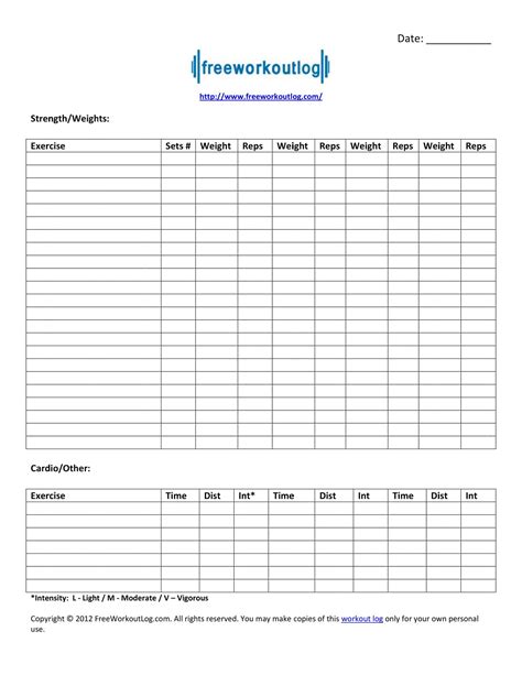 Advanced Excel Workout Log Features