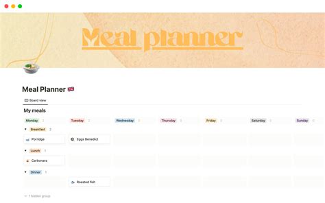 Advanced Notion Meal Planning Features