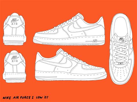 Air Force 1 Design Template History