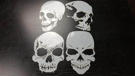 Airbrush Skull Stencil Designs