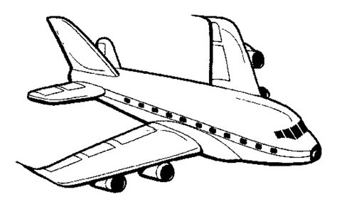 Airplane Coloring Page for Kids