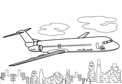 Airplane Coloring Pages for Adults