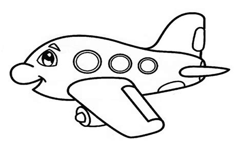 Airplane Coloring Pages for Preschoolers