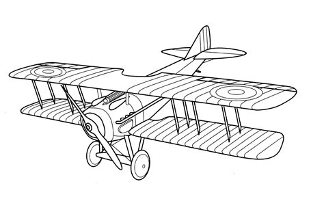 Airplane Coloring Pages for Relaxation