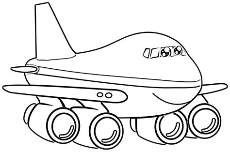 Airplane Coloring Pages for Teenagers