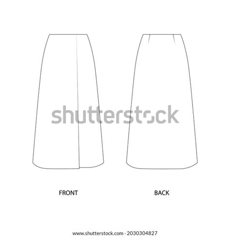 A-line skirt template