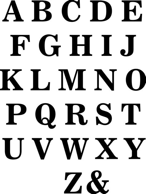 Alphabet Fonts Printable Example 8