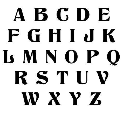 Alphabet Fonts Printable Example 10