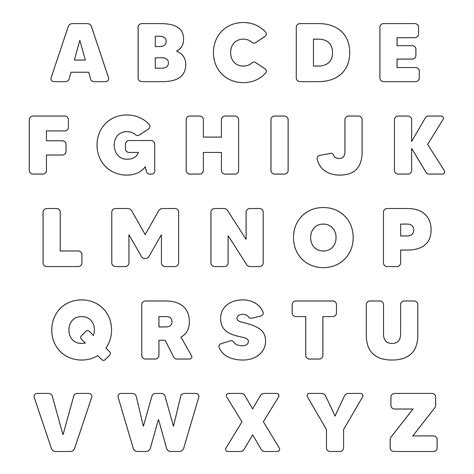 Alphabet Letters Template