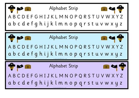 Alphabet Strips for Teaching