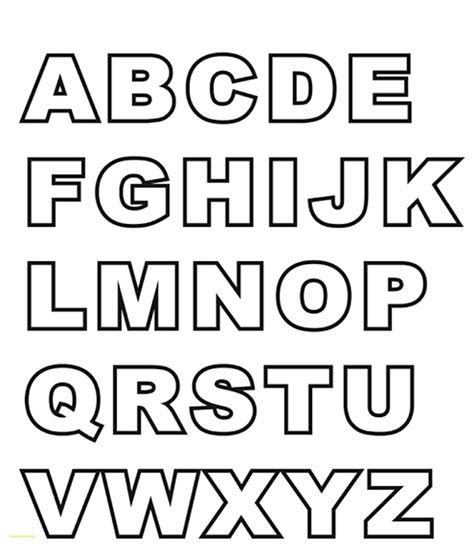 Alphabet Template 6