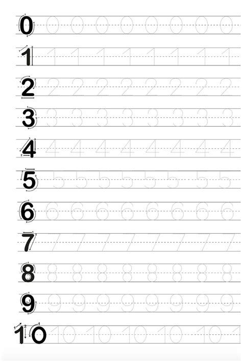 Alphabet Trace Sheets Printables Numbers