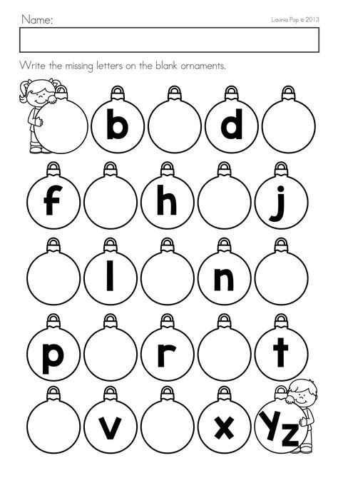 Alphabet Worksheets for Kindergarten