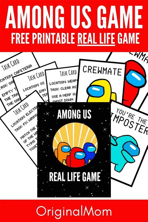 Among Us Printable Activities