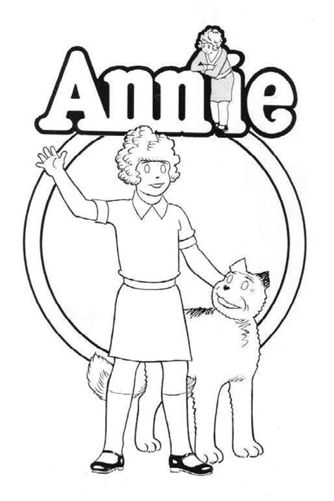 Annie Coloring Pages