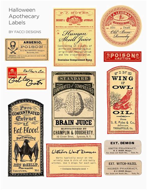 Apothecary Labels