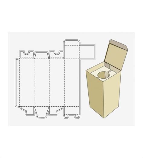 Applications Rectangle Paper Box Template Design