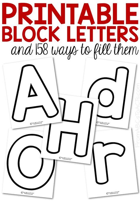 Applications of Printable Block Letter A Templates