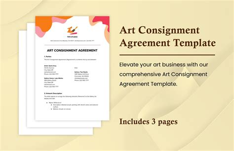 Art Consignment Agreement Template