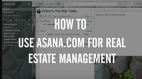 Asana Real Estate Template Examples