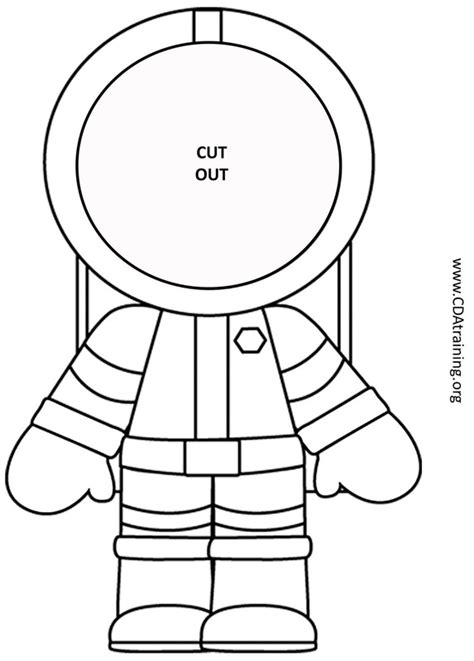 Astronaut Cut Out Template Image 7