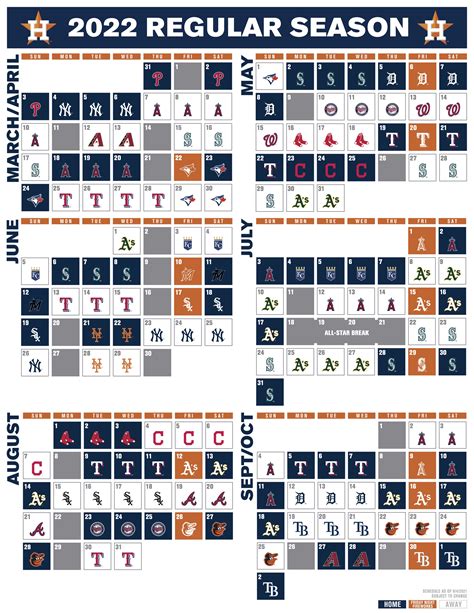 Astros Game Schedule