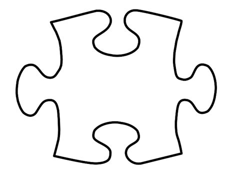 Autism Puzzle Piece Printable Template