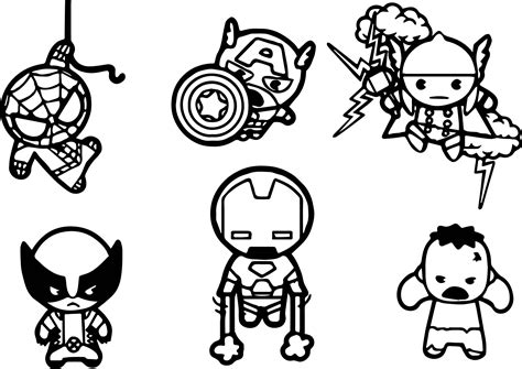 Avengers Coloring Pages for Kids