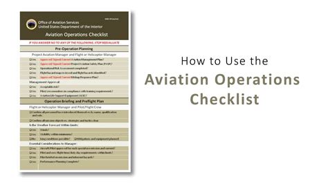 Aviation Operations Template