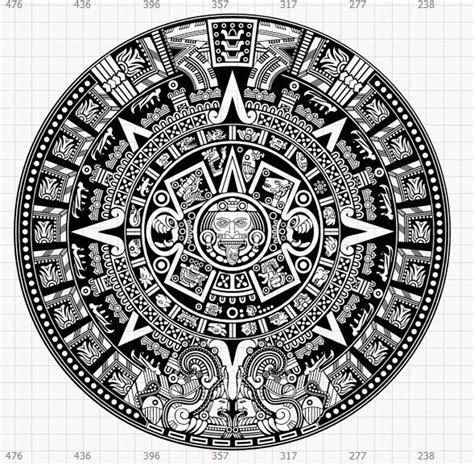 Aztec Calendar Prints