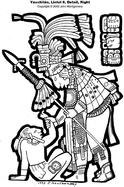 Aztec History Coloring Pages